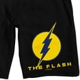 thumbnail image 2 of The Flash Yellow Logo Men's Black Lounge Shorts-Large, 2 of 3
