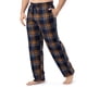 thumbnail image 5 of Pantalón de Pijama IZOD de Franela y Forro Polar para Hombre Azul Marino/Amarillo a Cuadros, 5 of 5