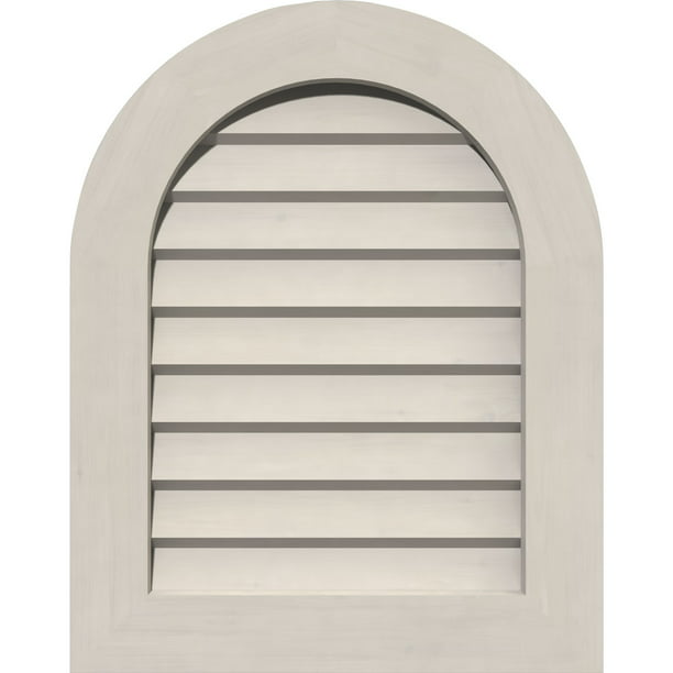 32 W X 24 H Round Top Gable Vent 37, Round Top Gable Vent Wood