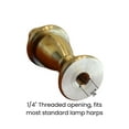 thumbnail image 3 of Decorative Spire Lamp Finial Polished Brass, 2.3"h, 3 of 4