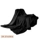 thumbnail image 3 of Manta de forro polar suave para sofá y cama | Manta de sofá de 100 x 150 cm | Manta de poliéster ligera y cálida | Lavable a máquina | Beige, negro y blanco, 3 of 6