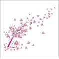 thumbnail image 1 of Pegatina de pared LIUXGMXG flor de mariposa rosa decoración de fondo material premium, 1 of 5