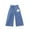 A-Blue, variant on breaise Denim Pants for Girls Loose Wide Leg Pants Elastic Waist Jeans with Pockets Casual Loose Long Pants