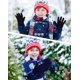 thumbnail image 3 of 3 pares de guantes de lana para niños, guantes cálidos de invierno, guantes de dedo completo, guantes de un dedo para bebés pequeños para actividades al aire libre de niños y niñas, adecuados para niñ, 3 of 5