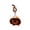 Hollow smile, variant on LOWLHOME 7 Inch Halloween Pumpkin Outfit, 2 Colors Orange Black Handmade Non Woven Dress, Mini Porch Goose Clothes Yard Silly Lawn Duck Shirt, Halloween Christmas Tabletop Decorative(Hollow smile)