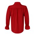 thumbnail image 6 of Mens Puffy Sleeve Medieval Shirt Loose Top Pirate Costume Halloween Cosplay Halloween Costumes for Adults, Size L, 6 of 7