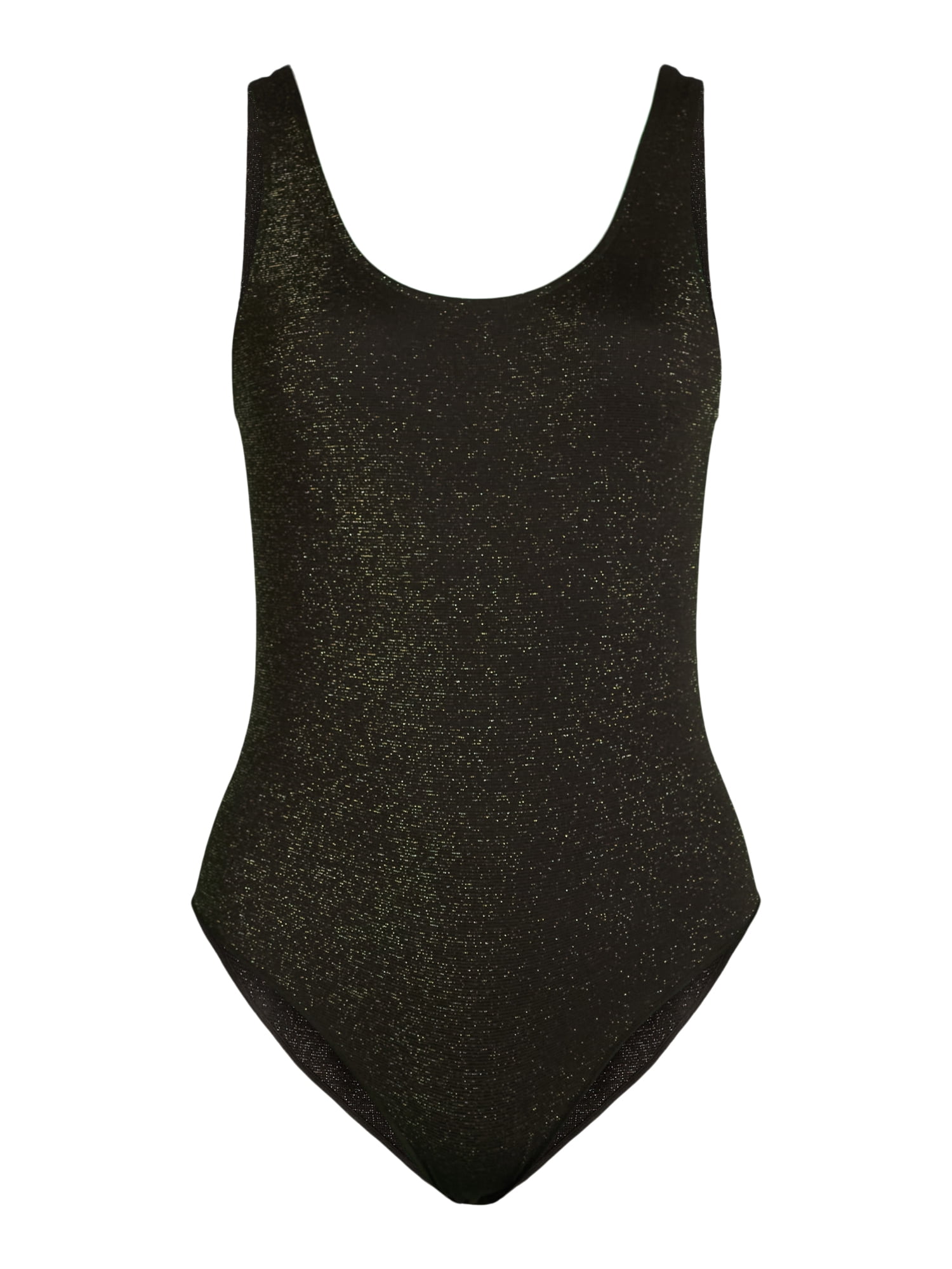 Sofia Jeans Women's Seamless Lurex Thread Scoop Neck Bodysuit, Sizes XS-XXL