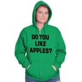 thumbnail image 4 of Do You Like Apples Famous Quote Zip Up Hoodie Men's Women's Brisco Brands S, 4 of 6