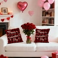 thumbnail image 5 of dajkiuy Valentine's Day Throw Pillow Covers, 18 x 18 Inch Red Hearts I Love You Valentines Day Pillow Covers Decorative Cushion Case for Home Sofa Couch Decor, 5 of 7