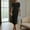 Black, variant on Zukuco Women's Elegant Pearl-Embellished Cocktail Dress - Split Sleeve Crew Neck Bodycon Midi Dress, Back Zipper Party & Evening Dress, S