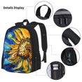 thumbnail image 3 of Fotbe vintage Starry Sunflower Set Escolar 3 en 1 para Niños - Mochila Duradera con Lonchera Aislante y Estuche para Lápices - Mochila Escolar para Niños y Niñas, 3 of 7