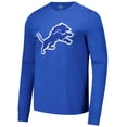 thumbnail image 2 of Men's Majestic Threads Amon-Ra St. Brown Blue Detroit Lions Name & Number Long Sleeve T-Shirt, 2 of 3