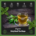 thumbnail image 4 of Té de Albahaca Santa Orgánico Buddha Teas Paquete de 100 Bolsitas Sin Cafeína, 4 of 7