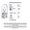 thumbnail image 2 of Bombilla Kadiby 194 W, 5 W, 12 V, 5 W, transparente, paquete de 100 unidades, para coches, 2 of 9