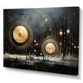 thumbnail image 2 of Designart "Celestial Mirage Gold and Black Saturn II" Saturn Canvas Print, 2 of 5