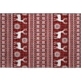 thumbnail image 2 of Addison Rugs Mayfield Premium Machine Washable Transitional Holiday Red Rectangle Rug, 1'8" x 2'6", 2 of 6
