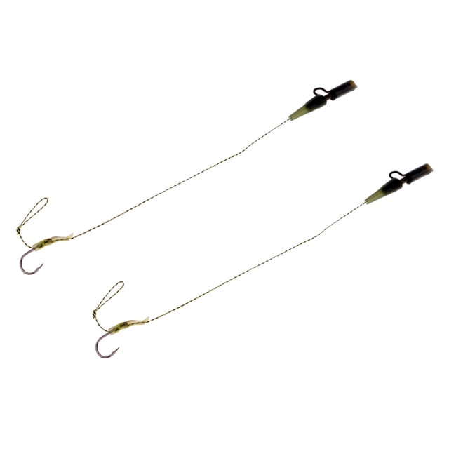 2pcs Línea Clips Pesca Aparejo Amante de Pesca Atención Gran Pescado Diversión Hook 6