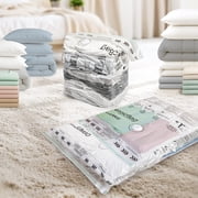 MagicBag Variety Pack Vacuum Storage Bags, 4 Pack Flat & Cube Compression Bags for Clothing & Bedding, Space Saving & Airtight