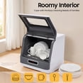 thumbnail image 6 of Fixartoo Countertop Dishwasher 4 Modes,Compact Portable Dishwasher with Fruit Wash,800W for RVs, Apartments, Dormitories,Home Kitchen, 6 of 15