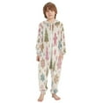 thumbnail image 2 of Vzayyk 4T-14Y Size Aviliable Cozy One-Piece Footless Sleeper Pajama Christmas Motifs, 2 of 8
