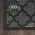 thumbnail image 2 of Nourison Easy Care Indoor/Outdoor Charcoal/Black 5' x 7' Area Rug, (5x7), 2 of 10