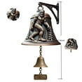 thumbnail image 3 of Bigfoot Vintage Iron Dinner Bell – Hanging Welcome Bell for Indoor/Outdoor Yard Decor & Doorbell, 3 of 5