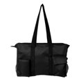 thumbnail image 2 of Solid Color Zipper Top Organizing Game Day Tote Diaper Bag Weekender Tailgate Can Be Personalized Blank - Black, 2 of 5