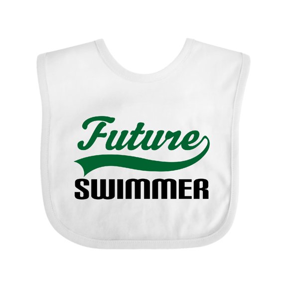 Inktastic Future Swimmer Boys Baby Bib