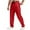 Red, variant on Zylarhe Men's Pants, Men's Sweatpants Mesh Lightweight With Zip Pockets Breathable Athletic Pants For Workout Running Star Boy Red M