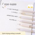 6pcs Cute Pens Quick Drying Black Ink Kawaii Ballpoint Pen Office