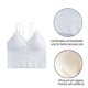 thumbnail image 3 of Crop Top Yoga Bra CRIS Cross Tie Back Camisola acolchada extraíble, talla única Adepaton BST2000987-1, 3 of 5