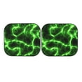 thumbnail image 7 of Goofa Green Lightning Pattern 2 Piece Car Windshield Sun Shade Foldable | Front Windshield Shade for Sun, Heat and UV Rays | Sunshade for Car Front Window-Small, 7 of 7