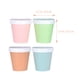 thumbnail image 5 of KAKOWELY 4 vasos para helado con tapa, recipientes para yogur, vasos para sopa y tarros de crema vacíos de 200 ml., 5 of 5