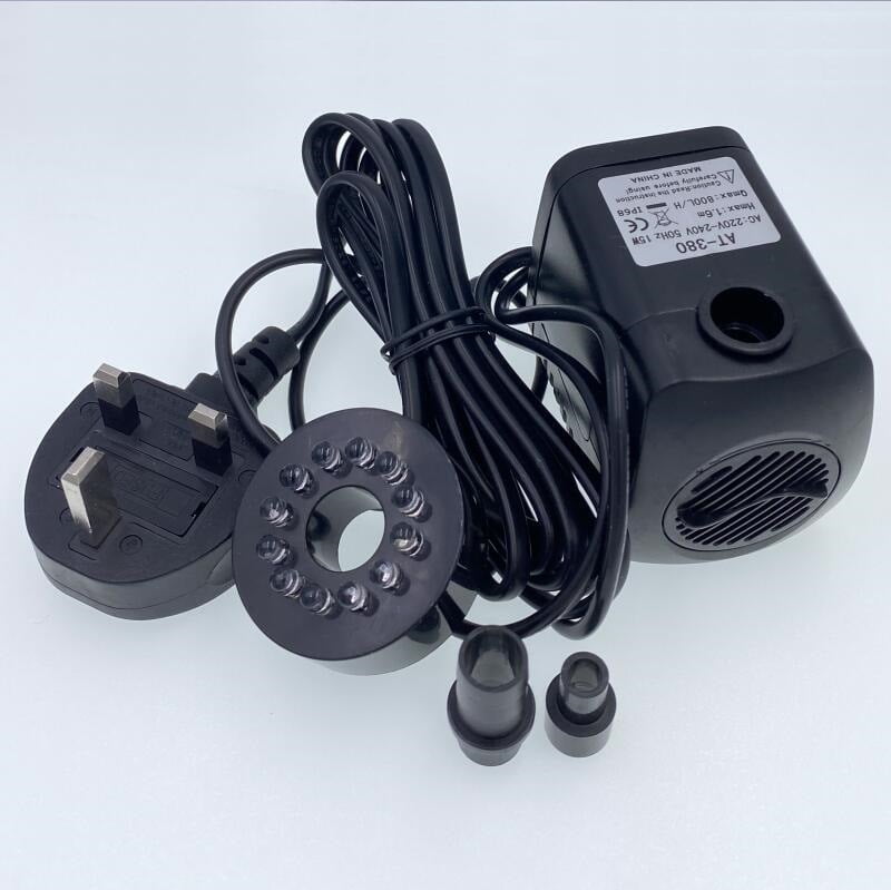 3/15W AT-380 Led Lamp Electric Pool Water Fountain Pump Submersible S3R4 