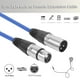 thumbnail image 5 of Cable XLR de 3 pines macho a hembra de 1 m Cable de cable de micrófono blindado (azul) WDOplteas  Para estrenar, 5 of 8