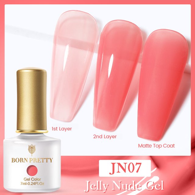 BORN PRETTY 7ML Glitter Top Coat Gold Silver Rose Gold Glitter Nail Gel Polish Function Gel Semi Permanent Soak Off Gel Varnish Gong Bohan LED