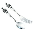 thumbnail image 4 of PEIBang Halloween Skeleton Fork Spoon Set 6.50 inches Titanium Steel Gothic Cutlery Western Tableware Spooky Dining Utensils for Kitchen Party Decor, 4 of 6