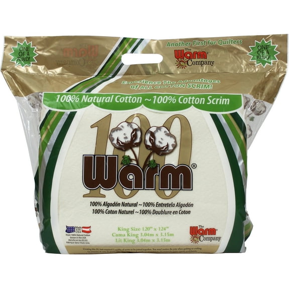 Warm 100 Warm Company Queen Size Precut Batting 90” x 110"