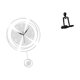 thumbnail image 1 of Reloj De Pared Acrílico Con Grandes Números Arábigos Y Escultura De Pensador Abstracto Para Cocina, Estudio, Dormitorio, Estantería, Armario Y Chimenea., 1 of 8