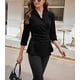 thumbnail image 2 of Blusas elegantes para mujer, blusa cruzada con manga 3/4, top con cuello en V, 2 of 6