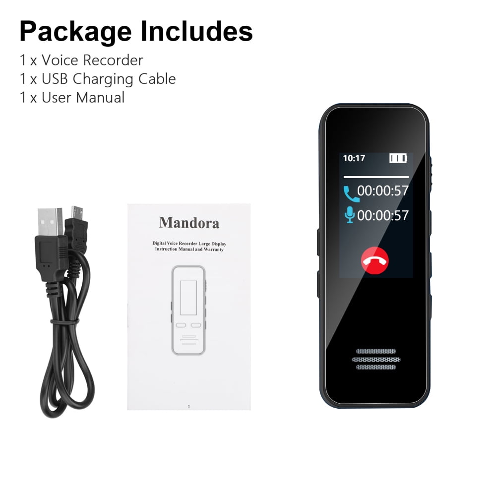 RONY 32GB Digital Voice Recorder with Bluetooth 5.2 - Portable Voice Activated Recorder for Meeting Lecture Interview
