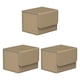 thumbnail image 2 of Tholdsy Caja de almacenamiento de tarjetas comerciales Organizador de gran capacidad Estuches para juegos Contenedor Organización de transporte Marrón claro 3piezas Tholdsy CBP255177, 2 of 6