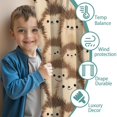 thumbnail image 3 of Blackout Kids Curtains,Hedgehog Pattern Childrens Insulated Curtains Set Of 2,Bedroom Essentials,Toddler Room Decor 42"x54"(106x137cm), 3 of 4