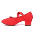 thumbnail image 3 of Adult Jazz Ballroom Canvas Dance Shoes Women Teacher Soft Sole Latin Modern Dance National Shoes Standard Practice, 3 of 6