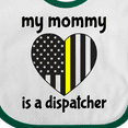 thumbnail image 4 of Inktastic Dispatcher Mom Emergency Gold Line Flag Boys or Girls Baby Bib, 4 of 4