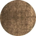 thumbnail image 1 of Ahgly Company Indoor Round Oriental Brown Industrial Area Rugs, 7' Round, 1 of 4