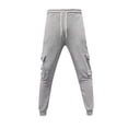 thumbnail image 2 of Fall Trousers for Mens Fashion Joggers Sports Cargo Gym Long Boys Jeans Pants,Grey,34, 2 of 6