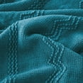 thumbnail image 4 of Battilo Teal Blue Throw Blanket for Home Decor,Textured Knit Throws,Blue Blanket for Couch,50"x60", 4 of 8