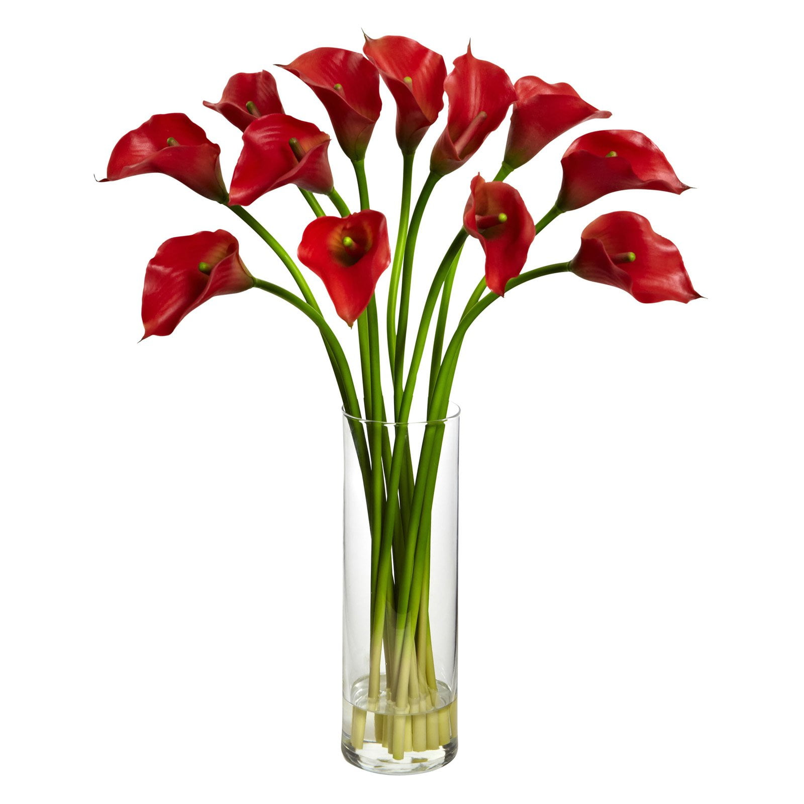 Nearly Natural Mini Calla Lily Silk Flower Arrangement