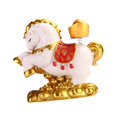 thumbnail image 3 of Estatua de caballo, figura de Feng Shui chino, decoración de mesa de resina, animal en miniatura A, 3 of 8